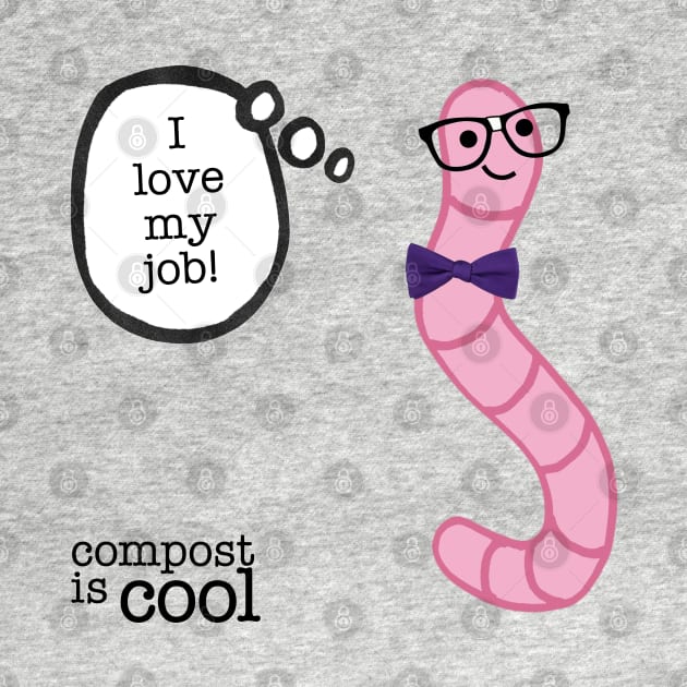 compost worm (nerd) by mystudiocreate